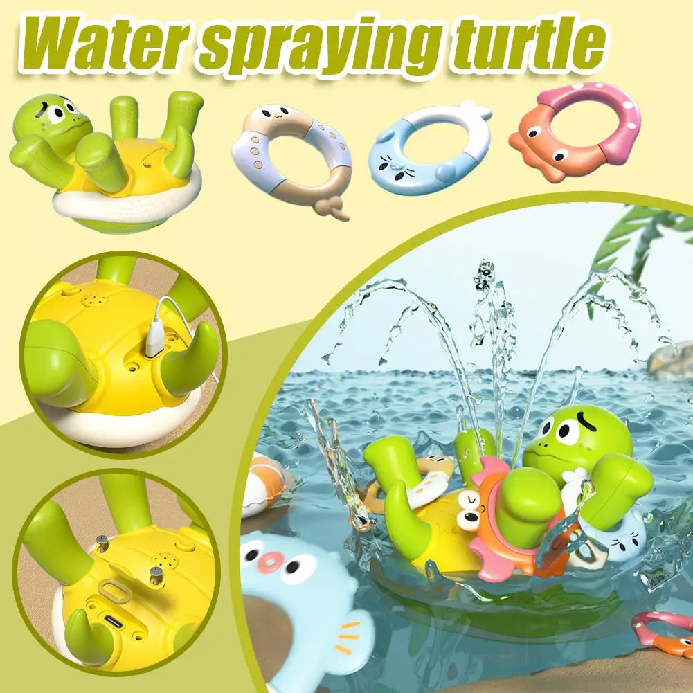 Water Turtle™ – Plaskende sjov i badet - Skildpadde-springvand