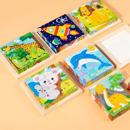 CubePuzzle – Sjovt og lærerigt - 3D-puslespil med træklodser