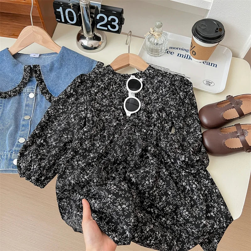 Enchanted Blossom™ - Denimjakke kombineret med kjole