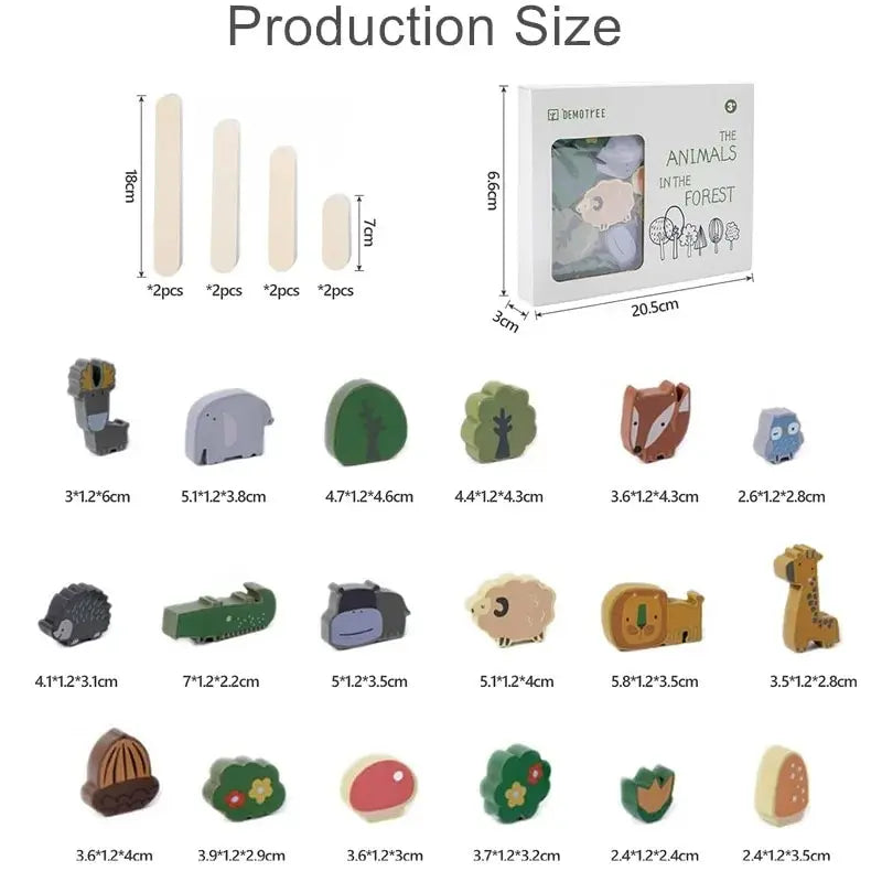 Animal Stackers™ - Slank stabling - Dyr i træ, der kan stables