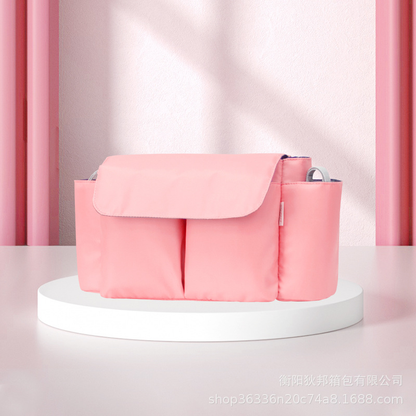 ToddlerOrganizer – Vandafvisende og rummelig – Barnevognsorganizer med flaskeholdere