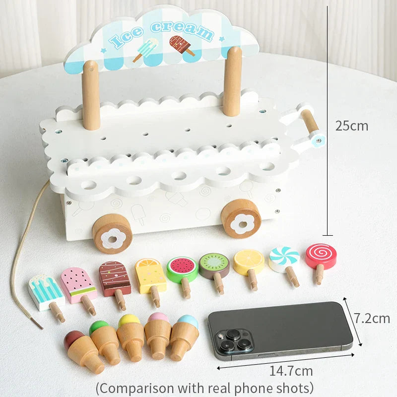 Wooden Gelato™ – Iskold fantasi – Rollespil med isbil