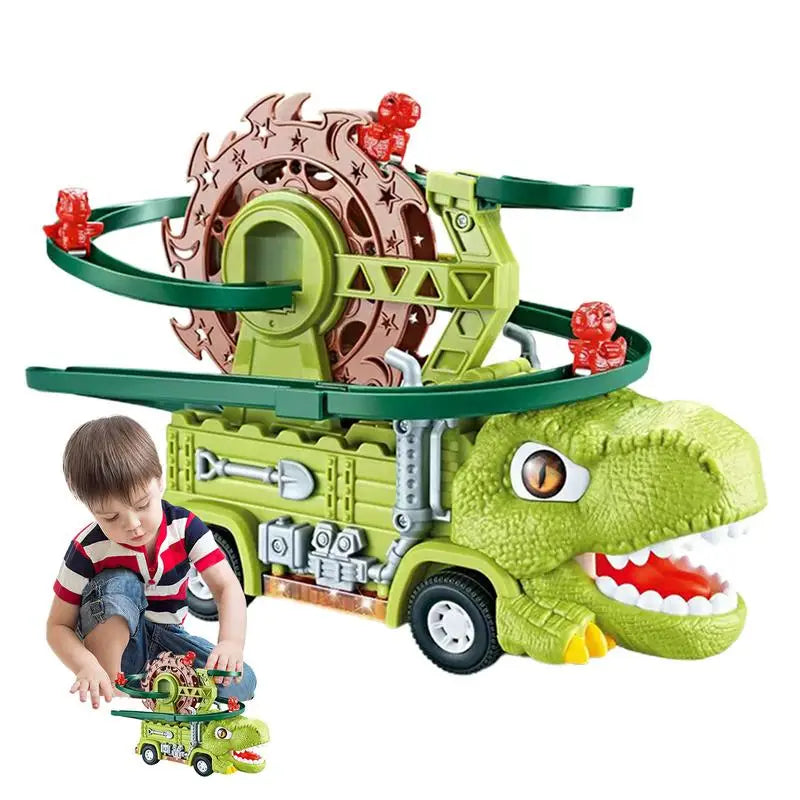 Dino Slide Truck™ - Klatr og kør om kap med dinosaurer! - Dinosaur-lastbil