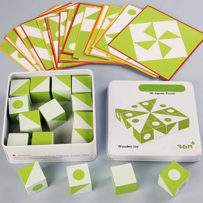 BrainBlocks™ – Slank og kreativ – Geometrisk hjernevrider i træ