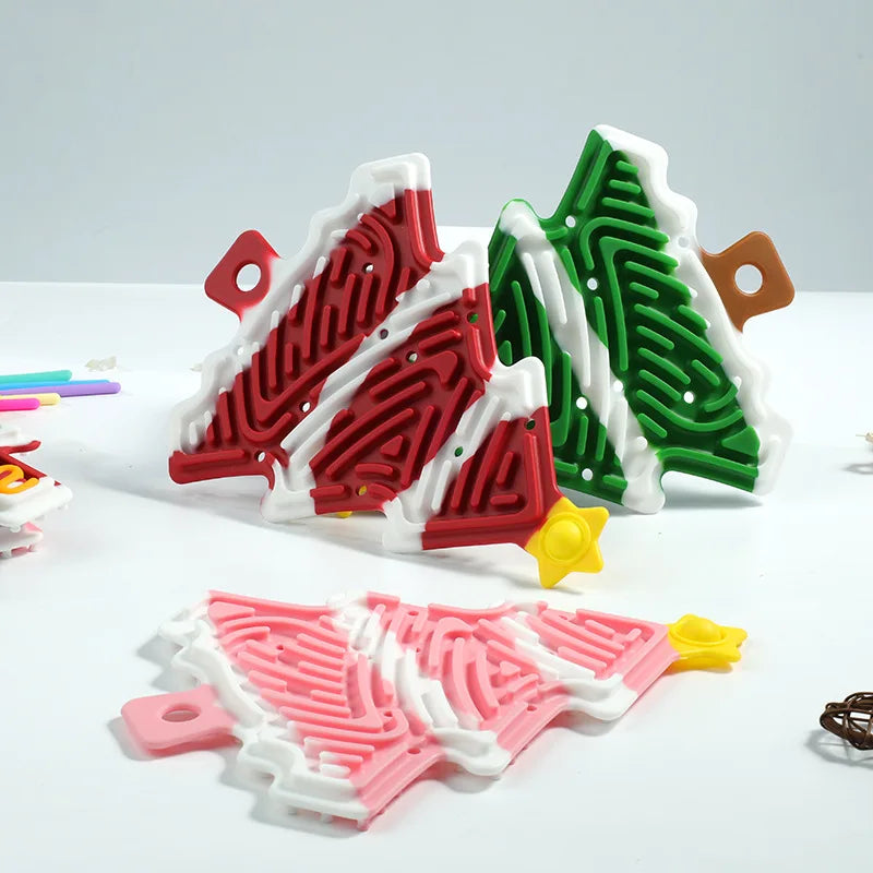 Xmas Tree Fidget Toy™ - Kompakt, julet og sjovt - Fidget-juletræ i silikone