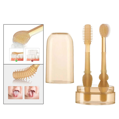 Baby Smile™ - skånsom for tandkødet - tandbørstesæt i silikone til børn