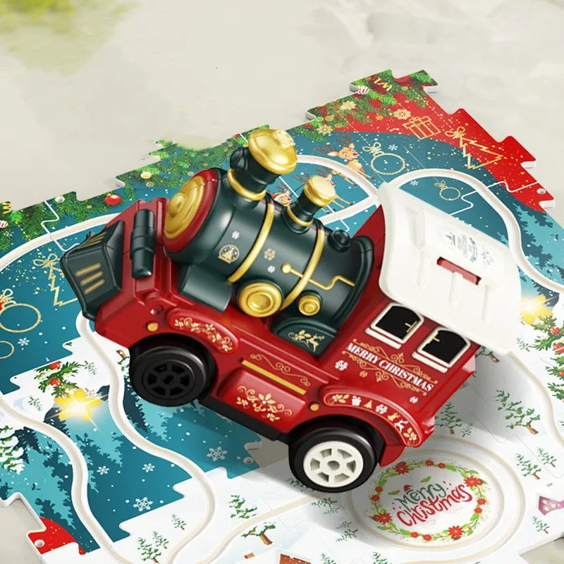 DIY Xmas Train Track™ - Byg dit eget juleland - juletog-puslespil