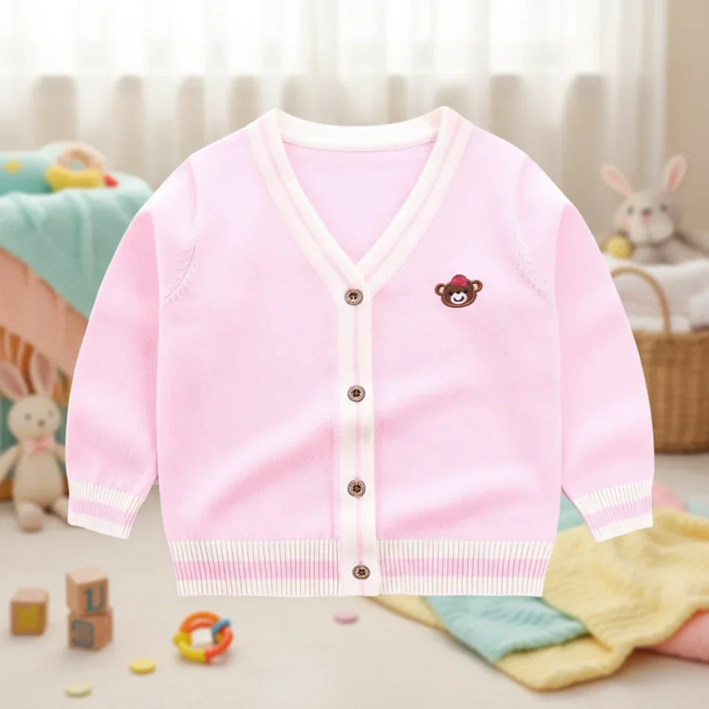 CozziWear – Varm og trendy – strikket vest med bjørne