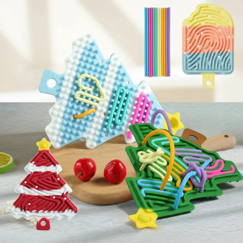 FidgetFrost – Legende & Blød – Silikone Busy Board