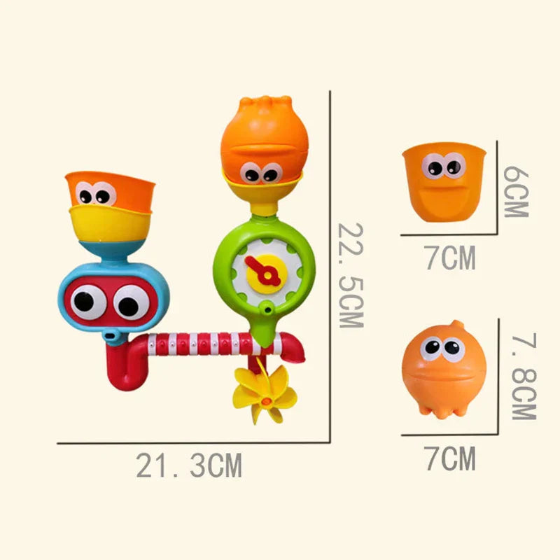 Waterwheel Fun™ – Drej og Plask vandhjul – Babylegetøj til badekar