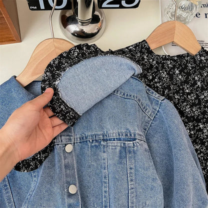 Enchanted Blossom™ - Denimjakke kombineret med kjole