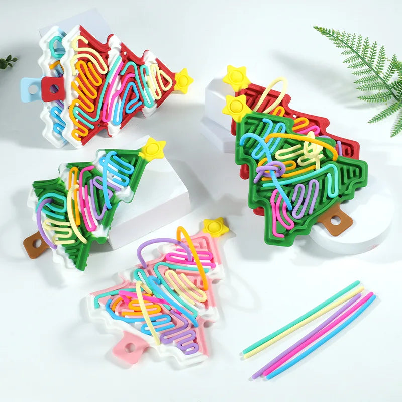 Xmas Tree Fidget Toy™ - Kompakt, julet og sjovt - Fidget-juletræ i silikone