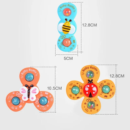 Bath Spinner Set™ - I badet eller bilen - Snack Spinners med sugekop