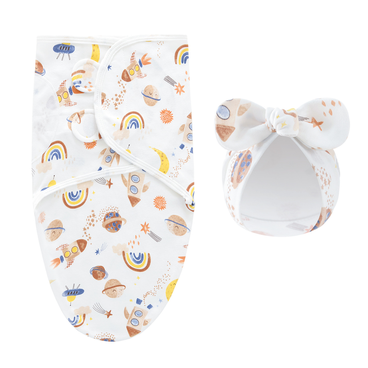 DreamNest – Rust & Comfort – Luksus indpakningsklud med hue