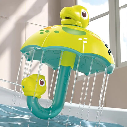 Dino Shower Spin™ – Grinende plaskende sjov – Snurrende Dino- brusebad