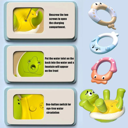 Water Turtle™ – Plaskende sjov i badet - Skildpadde-springvand