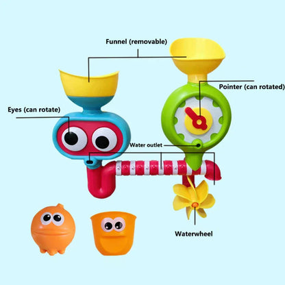 Waterwheel Fun™ – Drej og Plask vandhjul – Babylegetøj til badekar