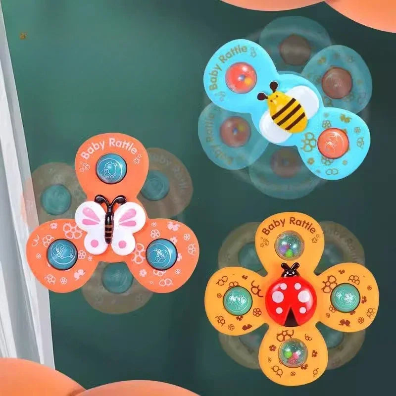 Bath Spinner Set™ - I badet eller bilen - Snack Spinners med sugekop