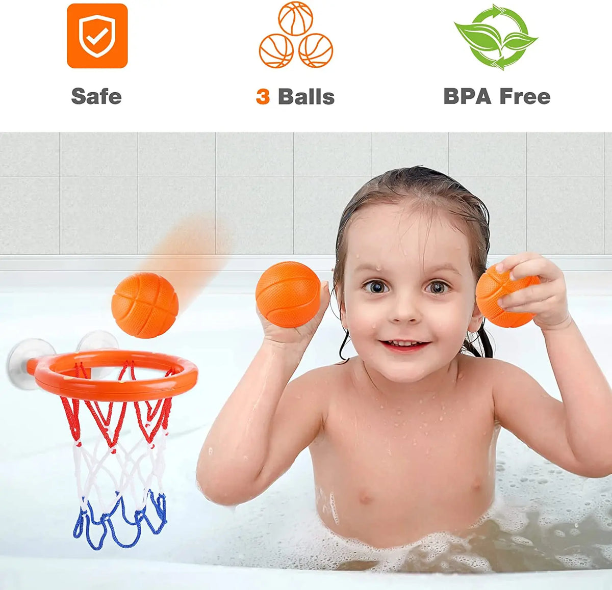 Bath Basketball™ – Plaskende score-sjov – Basketball badelegetøjssæt
