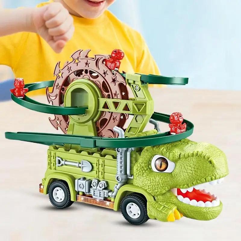 Dino Slide Truck™ - Klatr og kør om kap med dinosaurer! - Dinosaur-lastbil