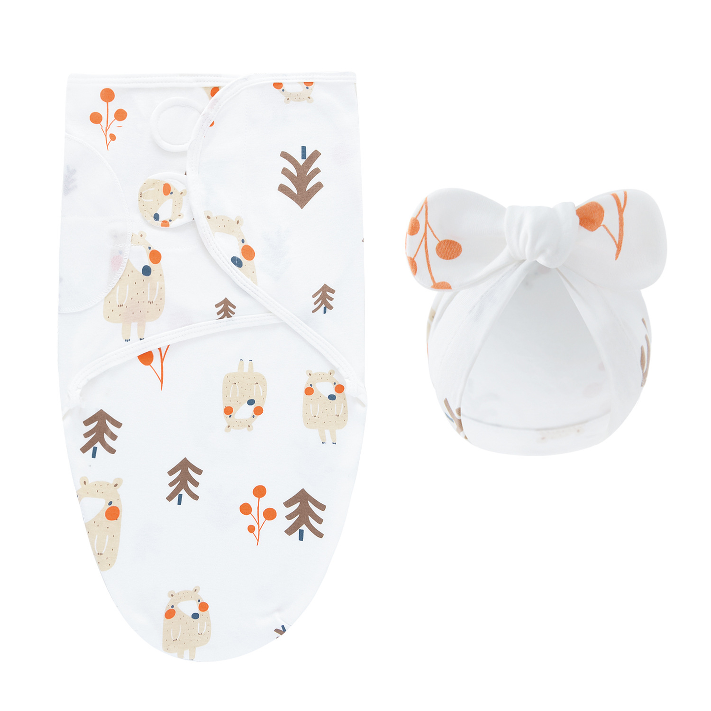 DreamNest – Rust & Comfort – Luksus indpakningsklud med hue