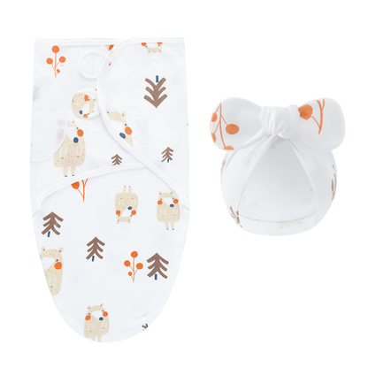 DreamNest – Rust & Comfort – Luksus indpakningsklud med hue