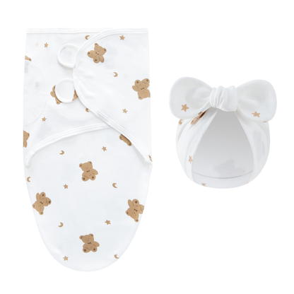 DreamNest – Rust & Comfort – Luksus indpakningsklud med hue