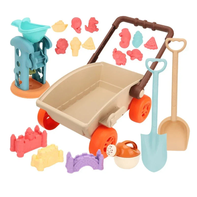 Beach Cart Set™ – Sommersjov i sand – Strandvogns-sæt