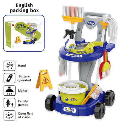 CleanPlay – Lærerigt og sjovt – Legetøj Rengøringsvogn