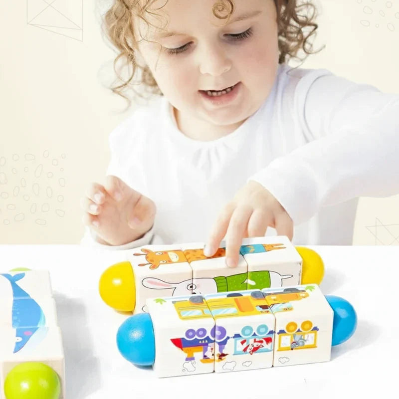 WoodiTurn – Lærerigt & sjovt – Roterende puslespil