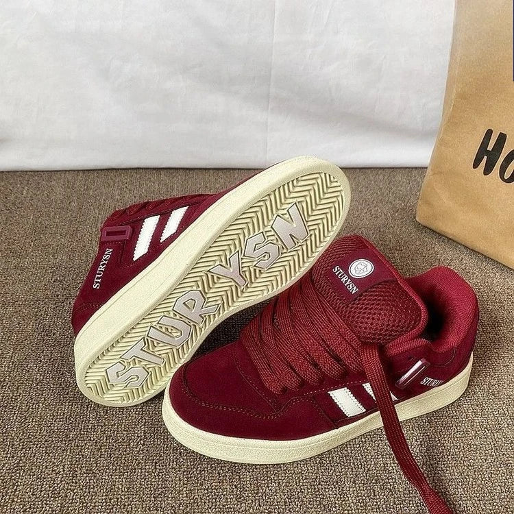 UrbanStep – Trendy og komfortabel – Bordeauxrød sneaker