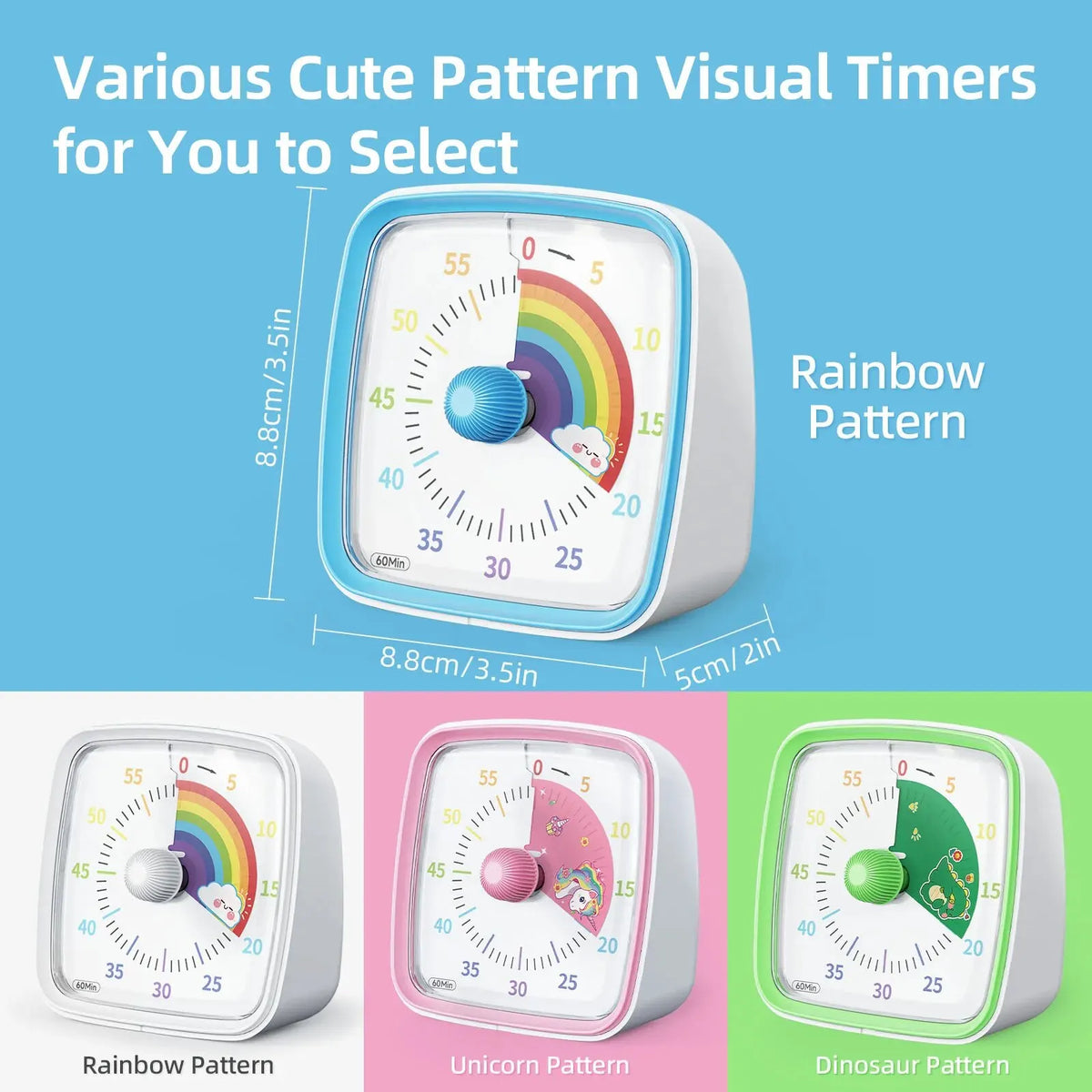 Visual Timer – Farverig og rolig – Timer til børn