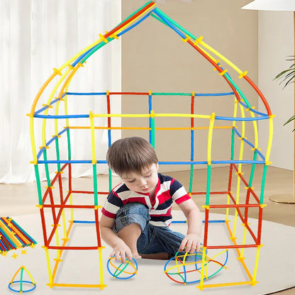 BuildPlay – Fantasi & færdigheder – Konstruktionsrør med forbindelsesstykker