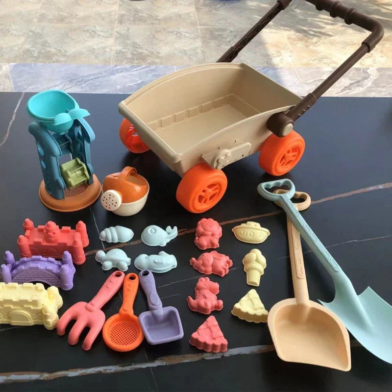 Beach Cart Set™ – Sommersjov i sand – Strandvogns-sæt