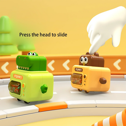 Car Puzzle™️ - Sjov på hjul - Legetøjsbiler med dyr