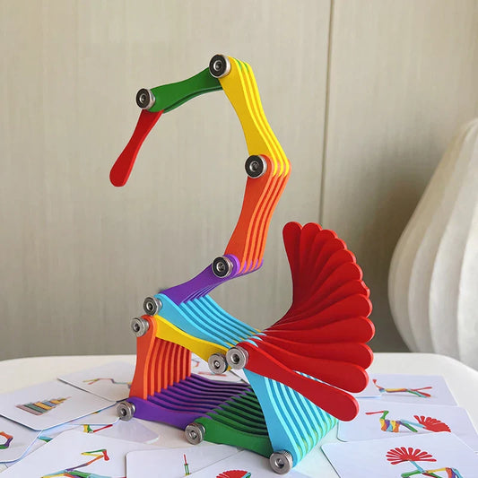 Folding Brain Toy™ – Tænk og leg – Foldbart puslespil af træ