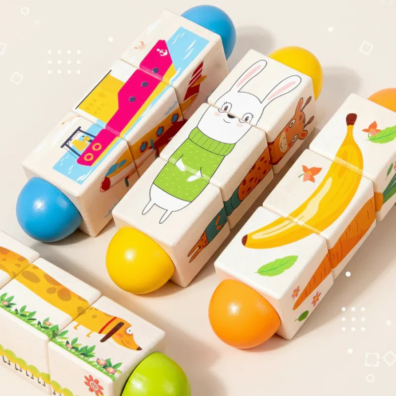 WoodiTurn – Lærerigt & sjovt – Roterende puslespil