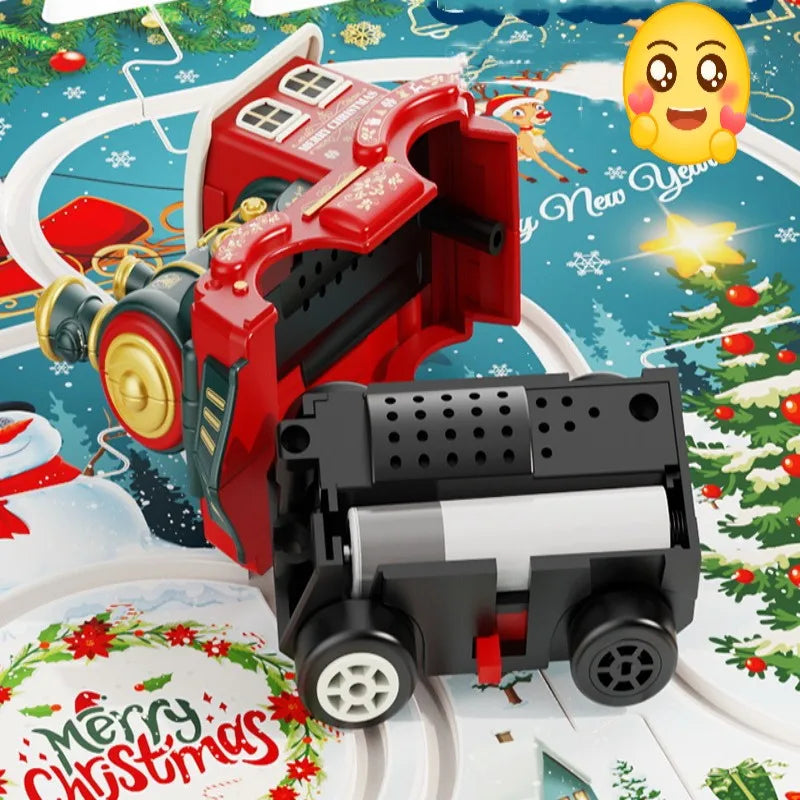 DIY Xmas Train Track™ - Byg dit eget juleland - juletog-puslespil