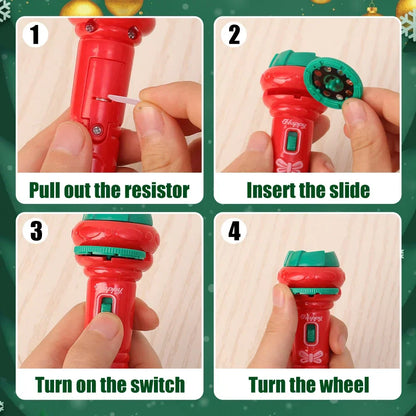 Xmas Projector Light™ - Sjov med lys - Lommelygte med juleprojektion