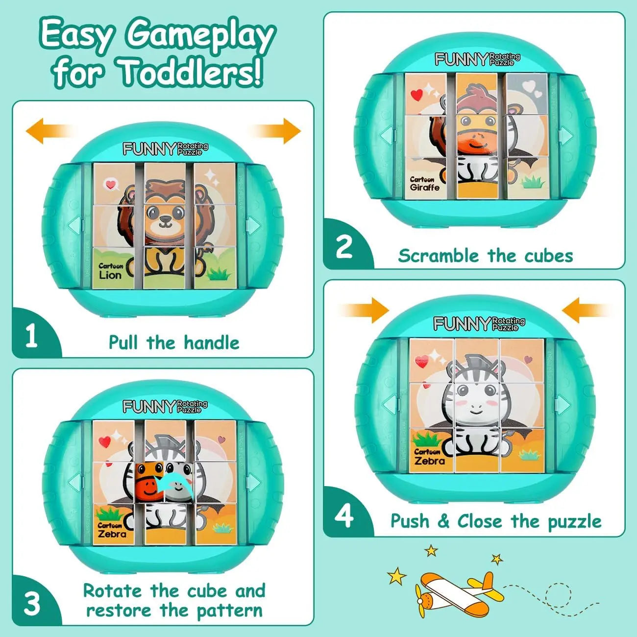 Twisty Puzzle™ - Uendelig sjov med puslespil - Roterende Puslespil