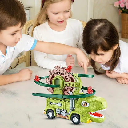 Dino Slide Truck™ - Klatr og kør om kap med dinosaurer! - Dinosaur-lastbil