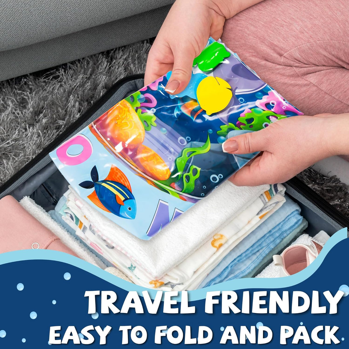 TinyWave – Munter & udviklende – Baby Sensorisk vandmåtte