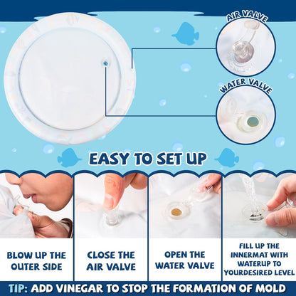 TinyWave – Munter & udviklende – Baby Sensorisk vandmåtte